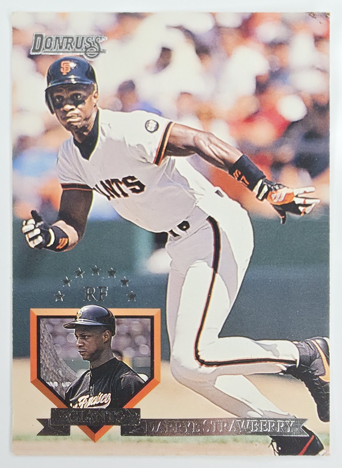 1995 Donruss Darryl Strawberry #194 San Francisco Giants front