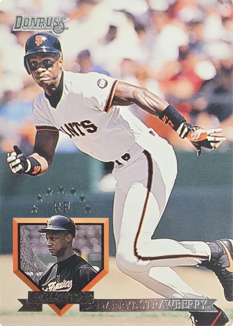 1995 Donruss Darryl Strawberry #194 San Francisco Giants front