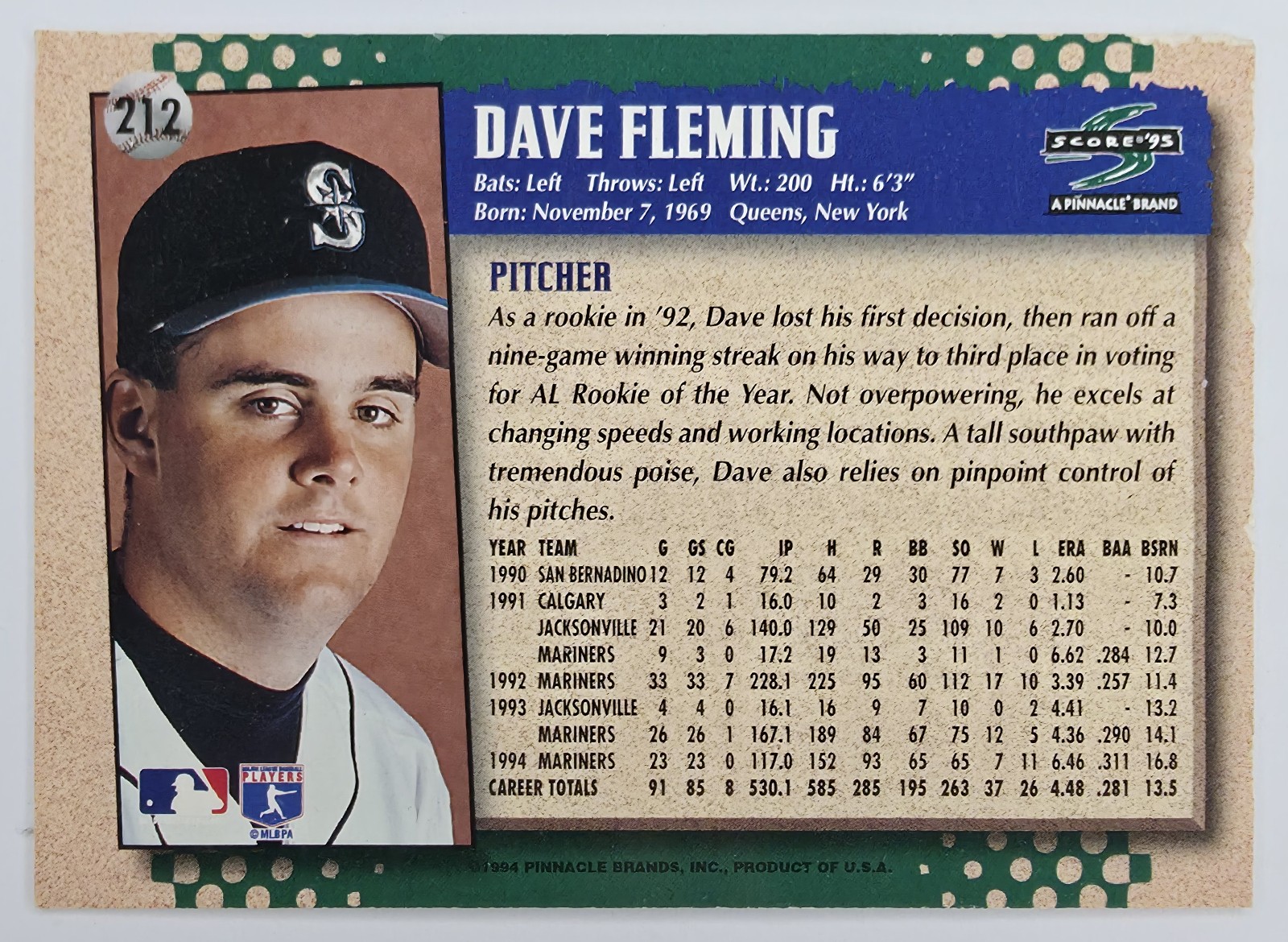 Dave Fleming back