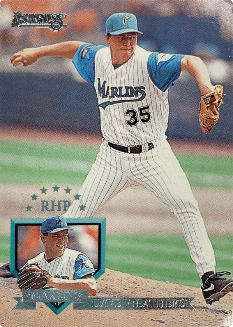 1995 Donruss Dave Weathers #306 Florida Marlins front