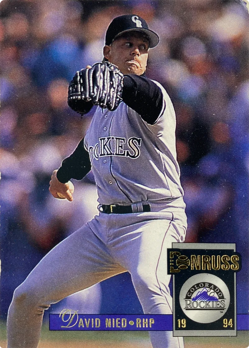 1994 Donruss David Nied #106 Colorado Rockies front