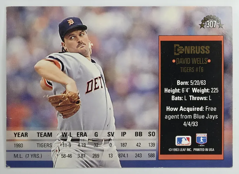 David Wells back