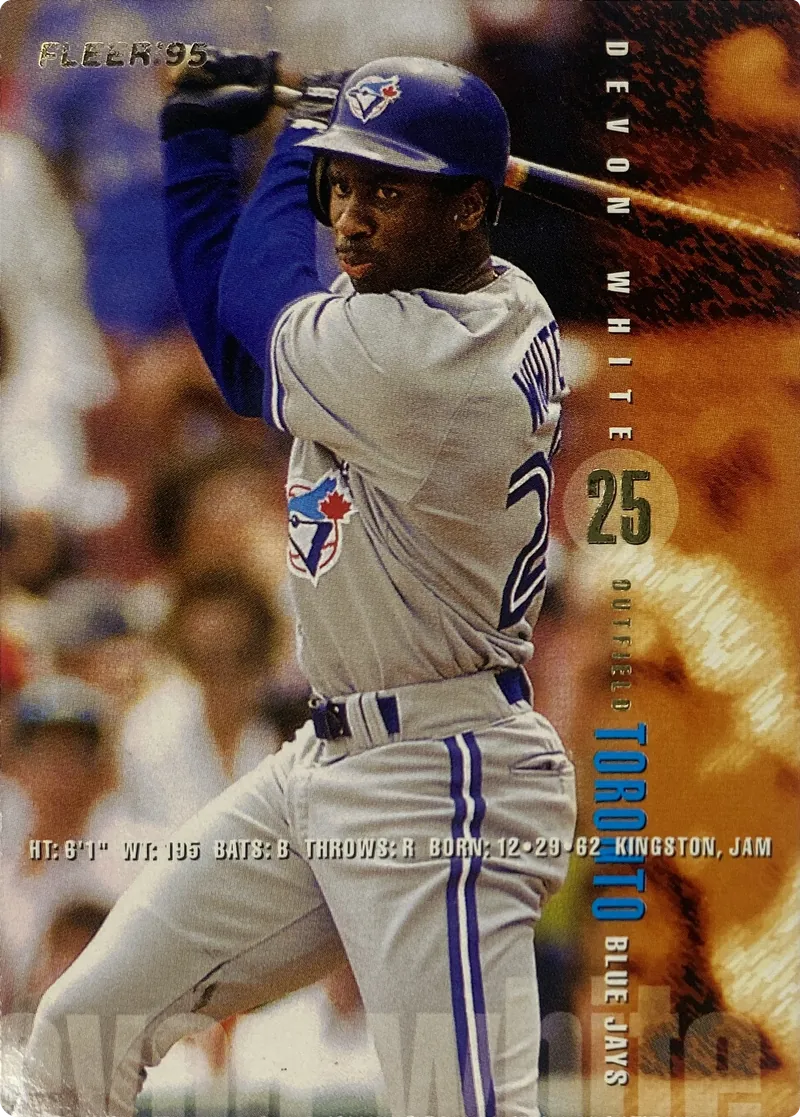 1995 Fleer Devon White #107 Toronto Blue Jays front