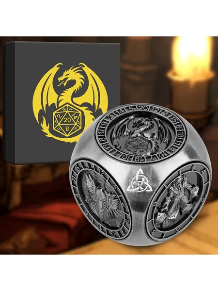Dice Wheel Set, Metal Spinning Polyhedral Die, D4 to D20 in One, photo 5