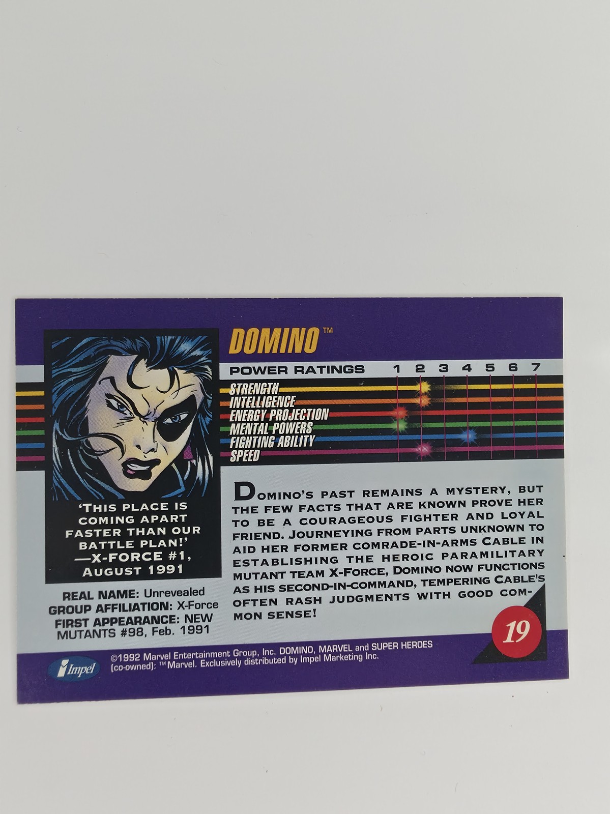 Domino #19 back