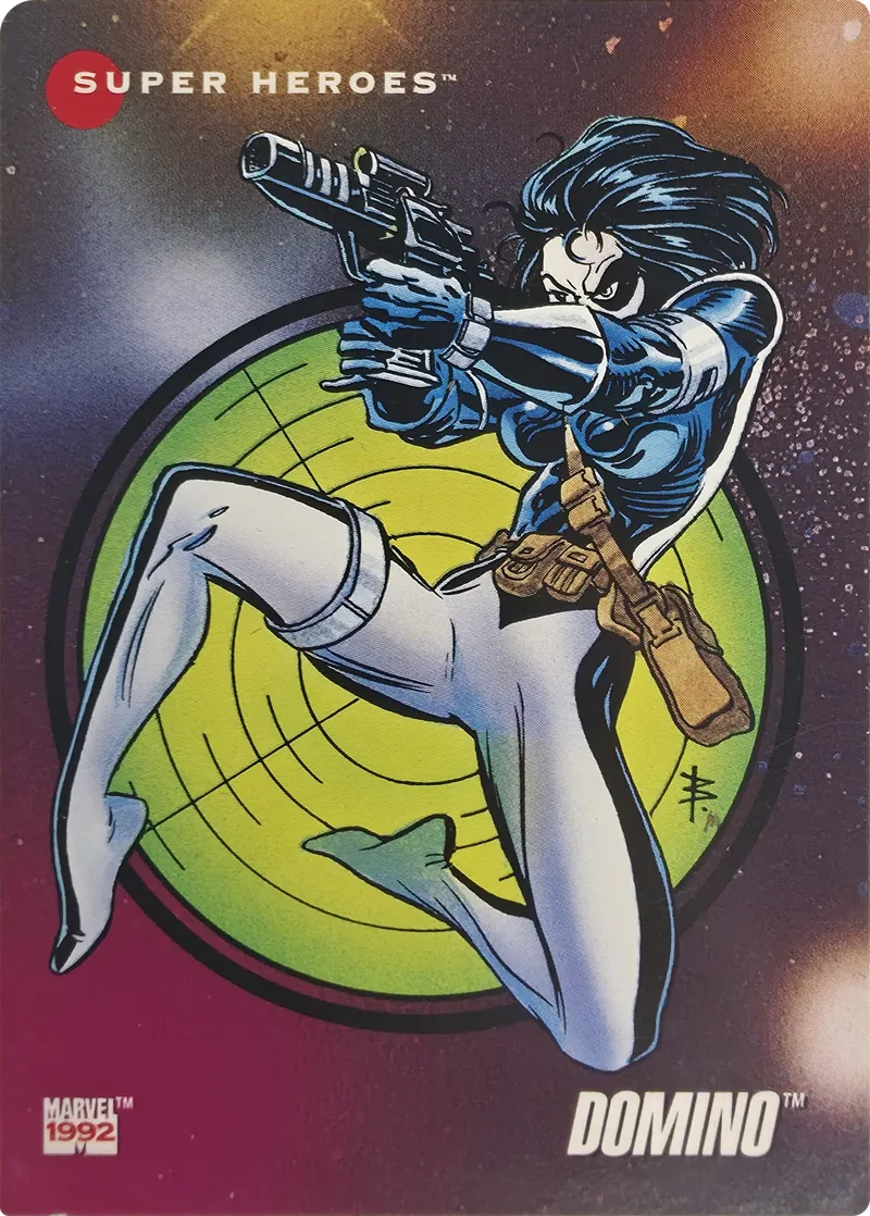 1992 Impel Marvel Universe Series III Domino #19, front
