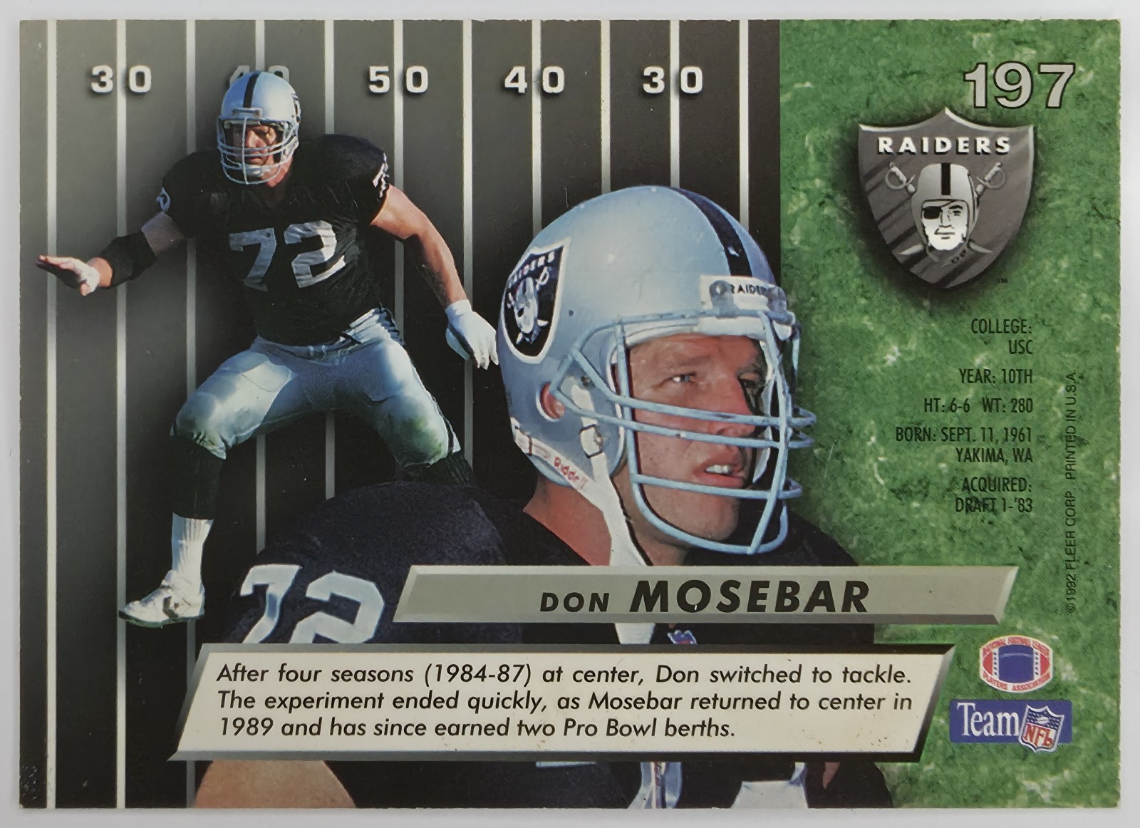 Don Mosebar back