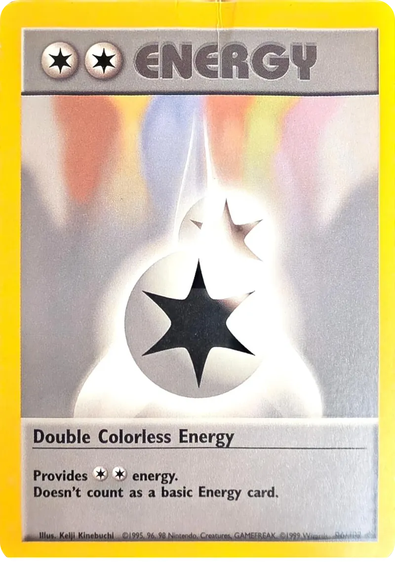 1999 Pokemon Base Set Double Colorless Energy #96/102 Unlimited Uncommon, front