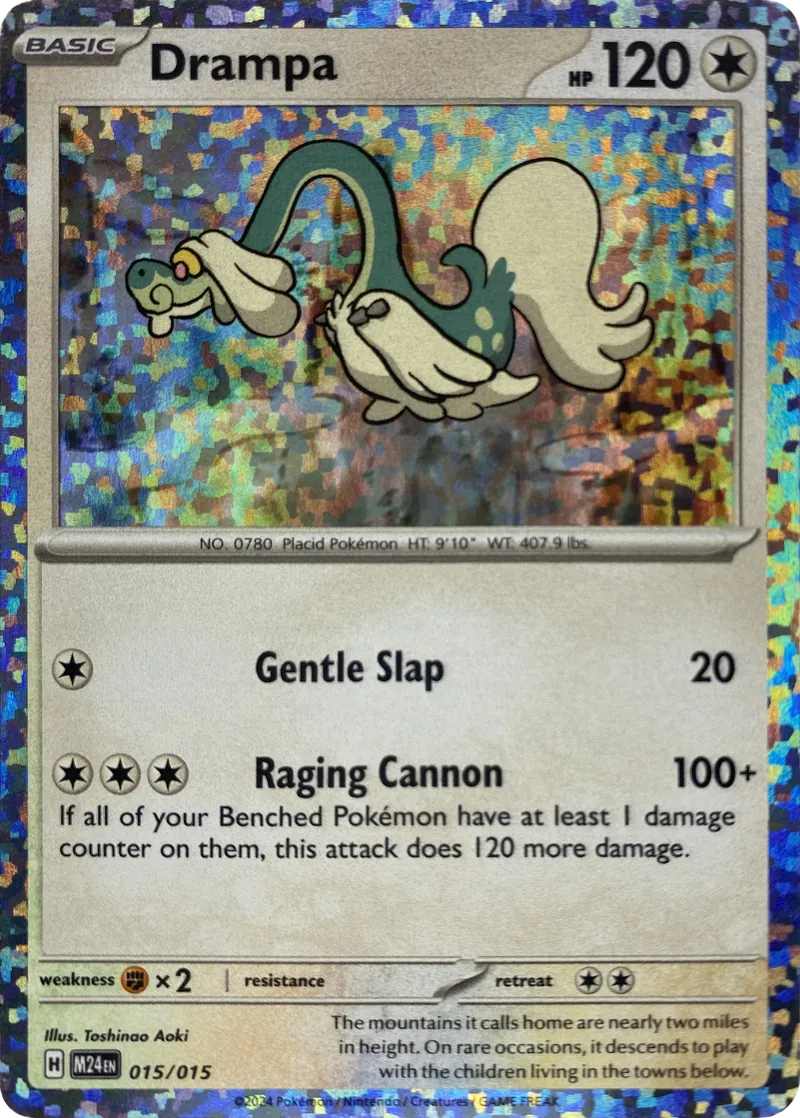 2025 Pokemon McDonald's Promos 2024 Drampa #015/015 Promo front