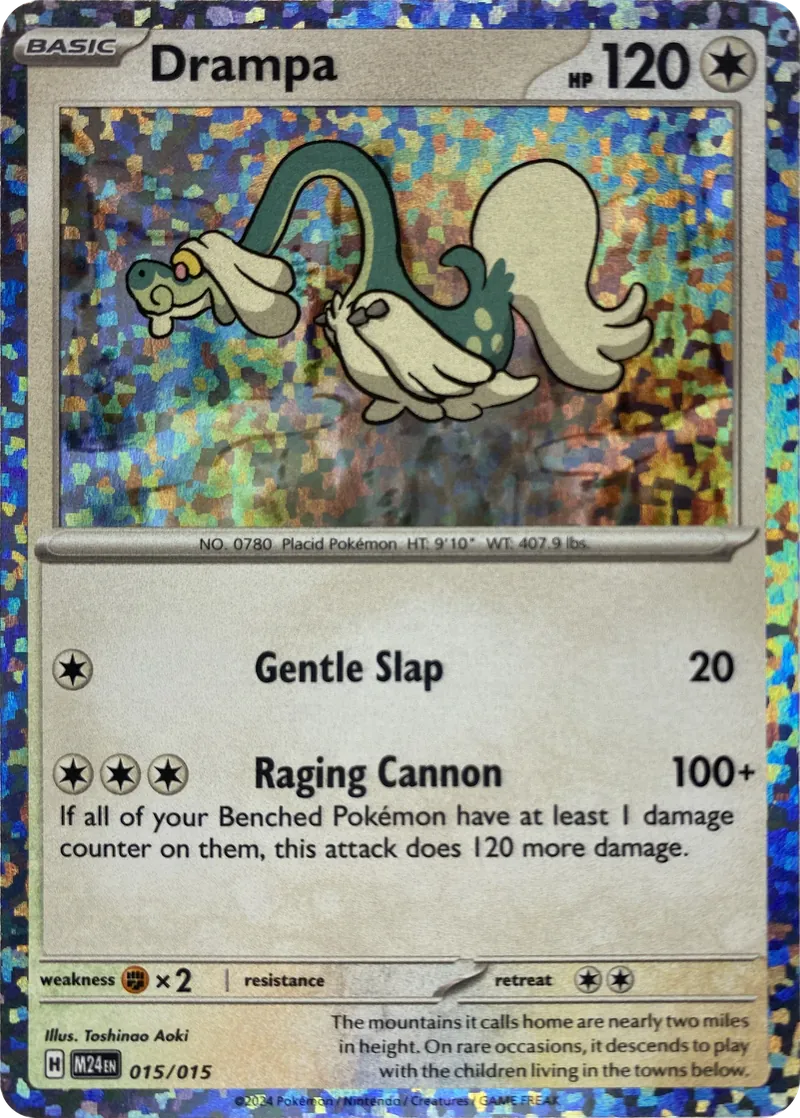 2025 Pokemon McDonald's Promos 2024 Drampa #015/015 Promo front