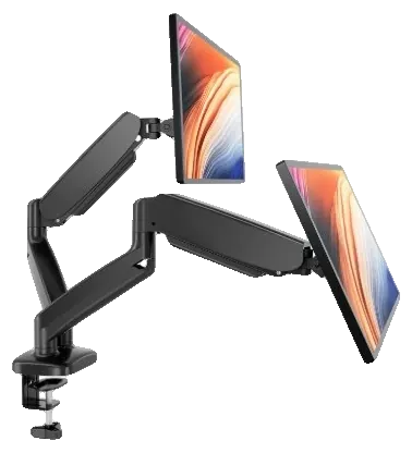 Dual Monitor Arm, Gas Spring Stand, Fits 13-32 in Screens, photo 1