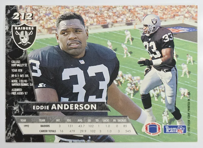 Eddie Anderson back
