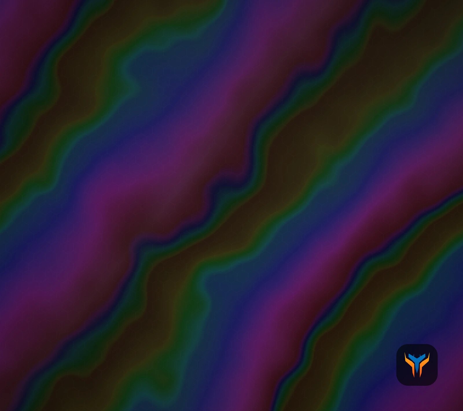 Elemental Holo desk mat, 18 x 16 in, flat design preview