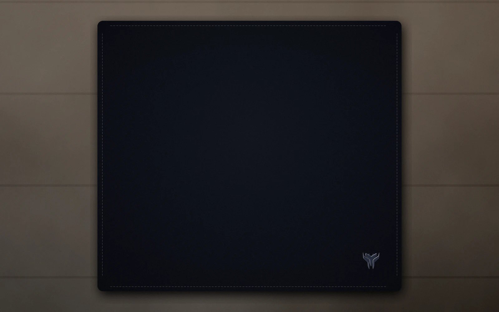 Elemental Minimal desk mat, 18 x 16 in, on a desk, from above