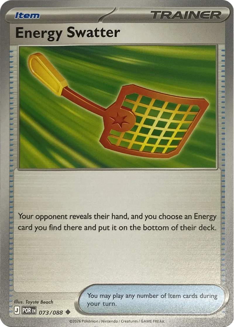 2026 Pokemon Perfect Order Energy Swatter #073/088 Uncommon front