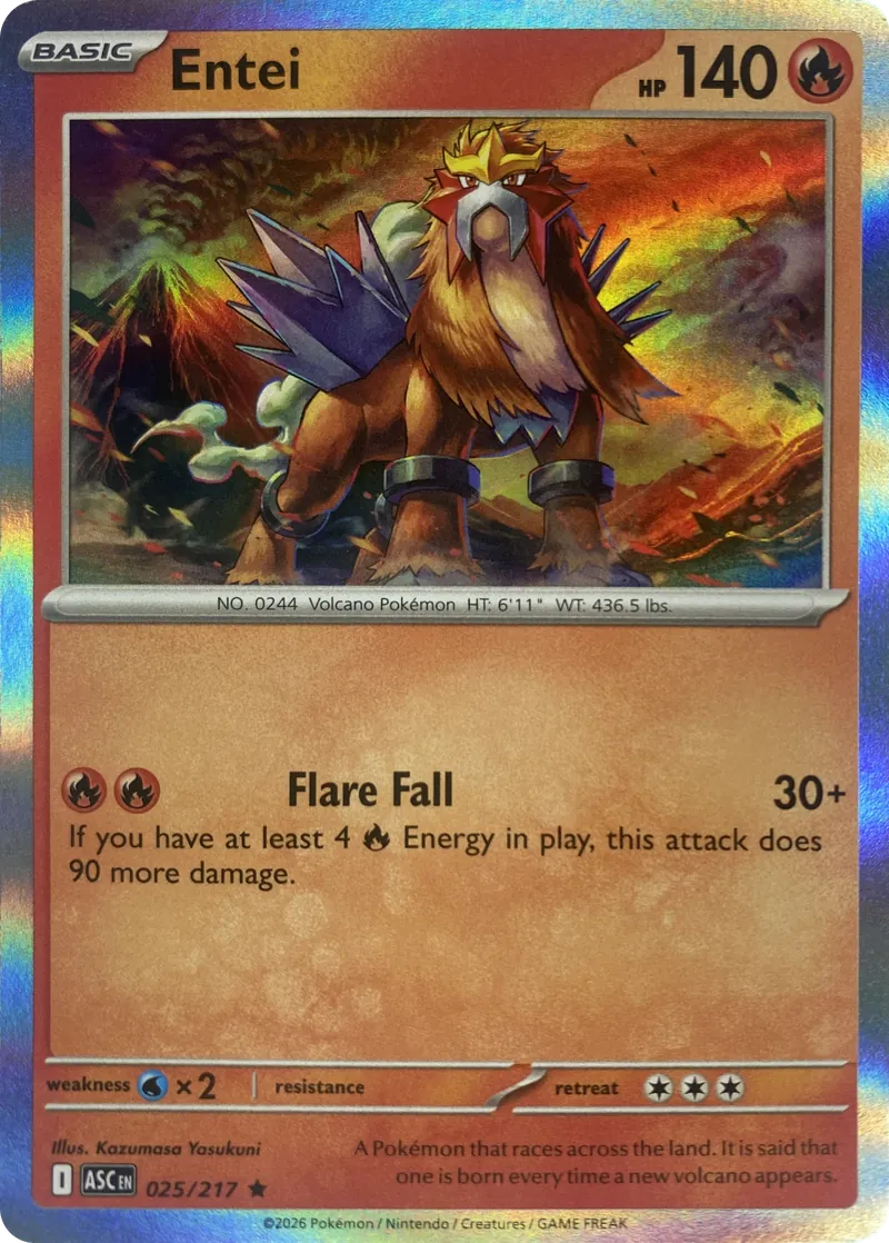 Entei #025/217, front