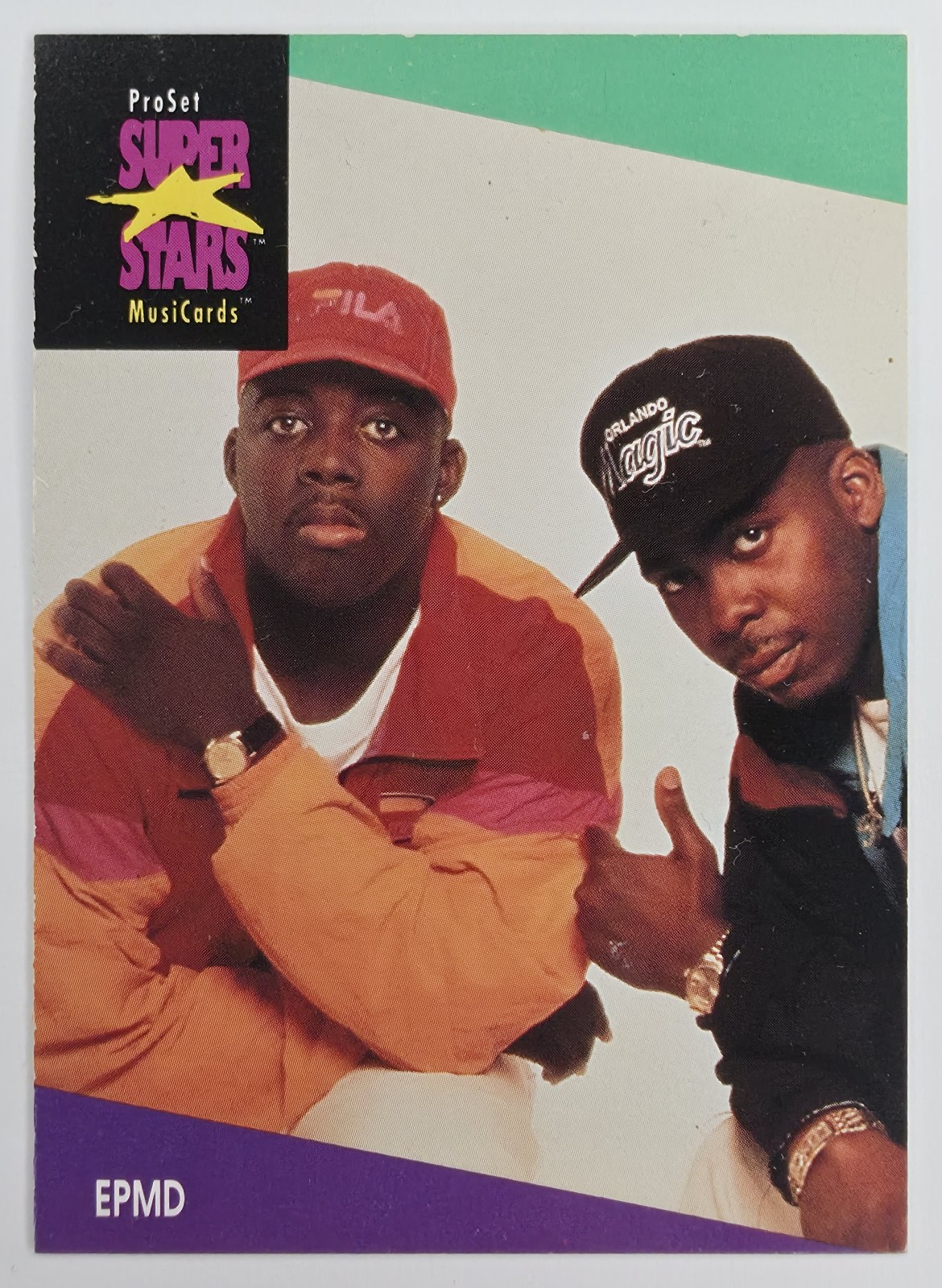 1991 Pro Set SuperStars MusiCards EPMD #118 front