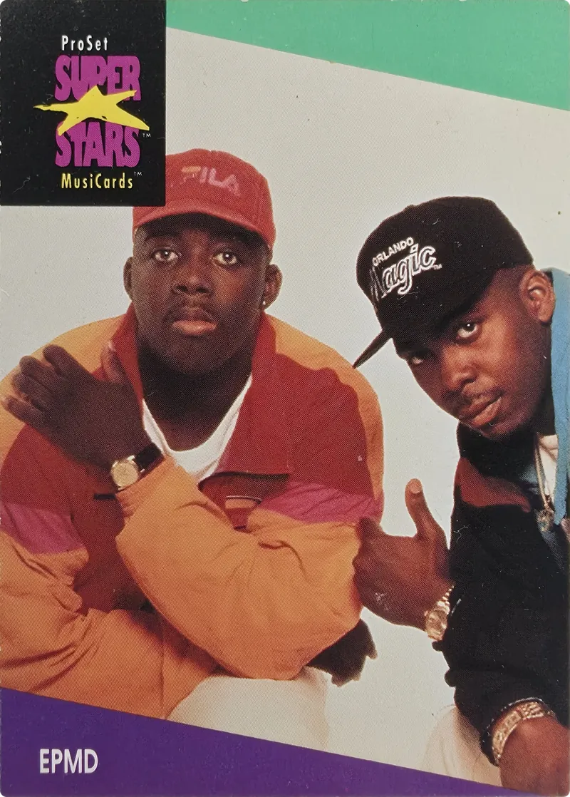 1991 Pro Set SuperStars MusiCards EPMD #118 front