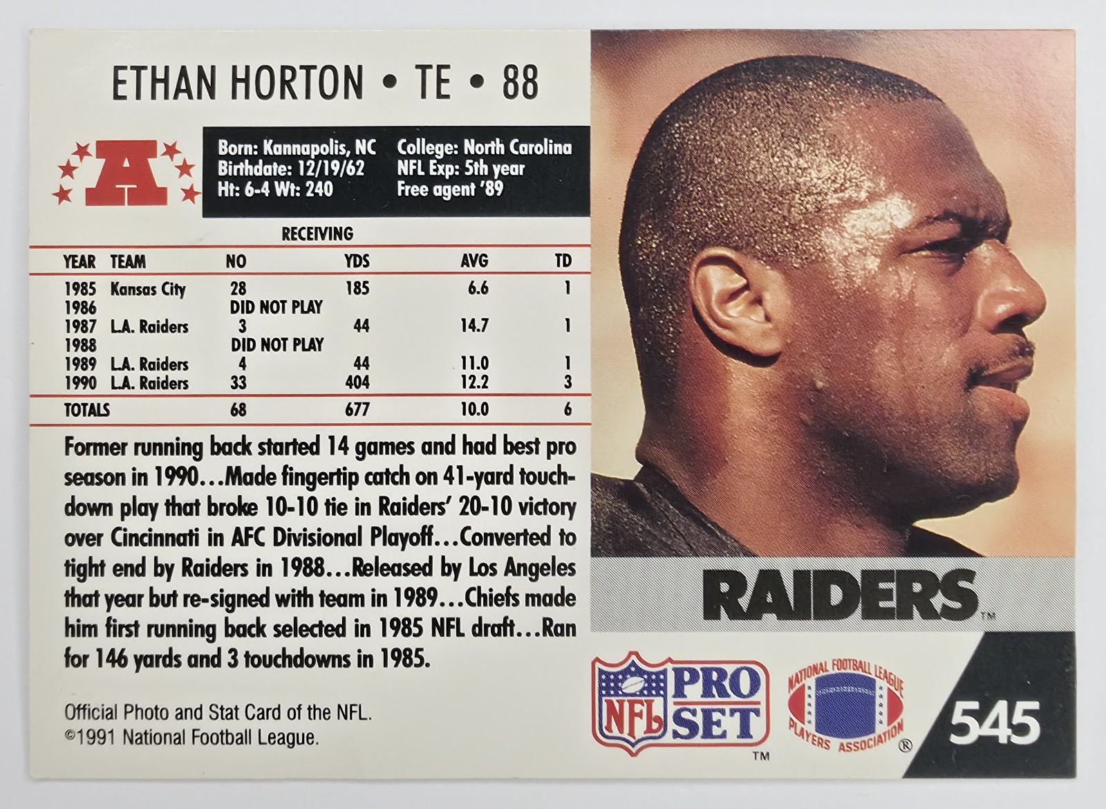 Ethan Horton back