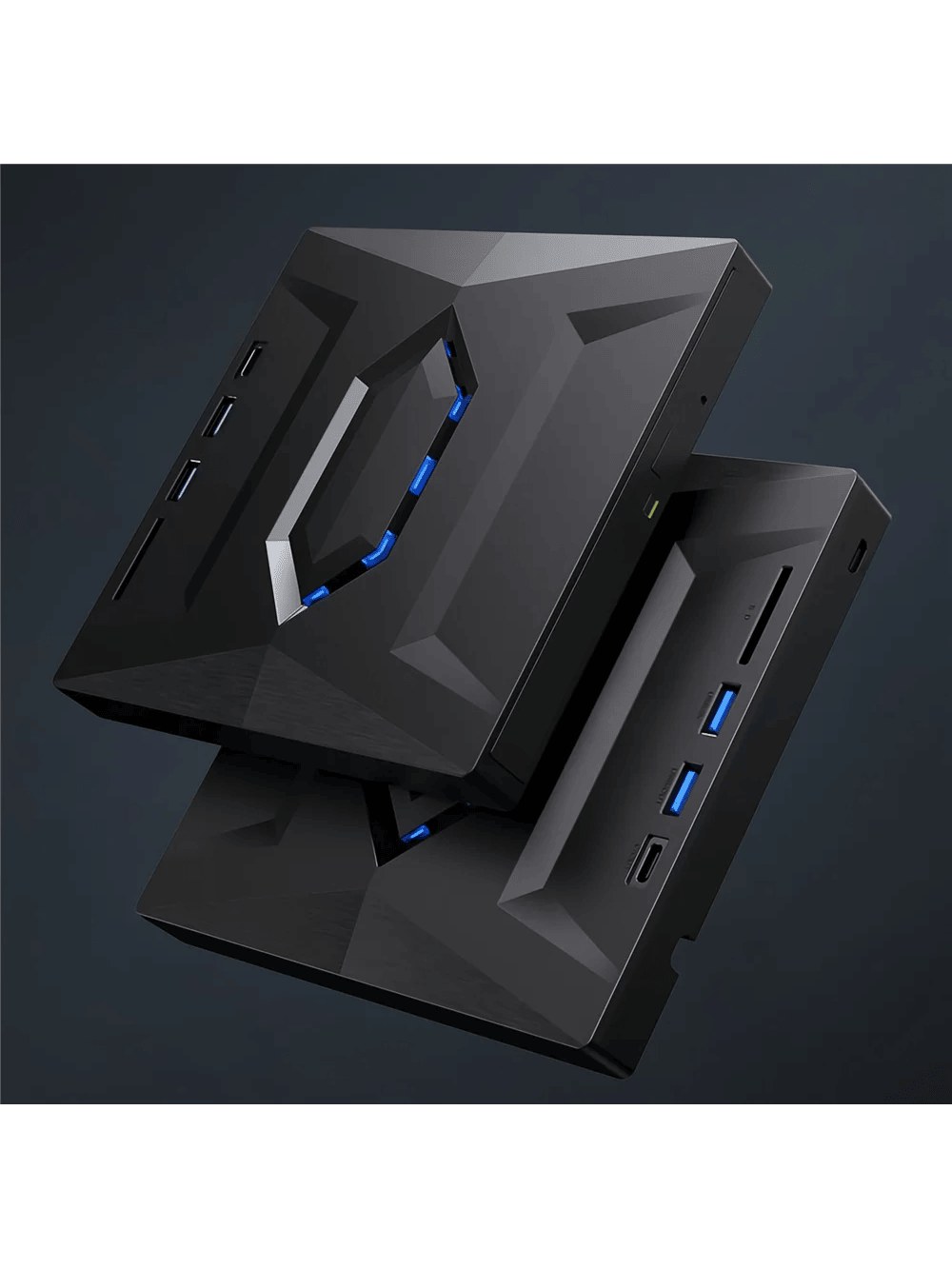 Slim black external USB CD/DVD drive, photo 3