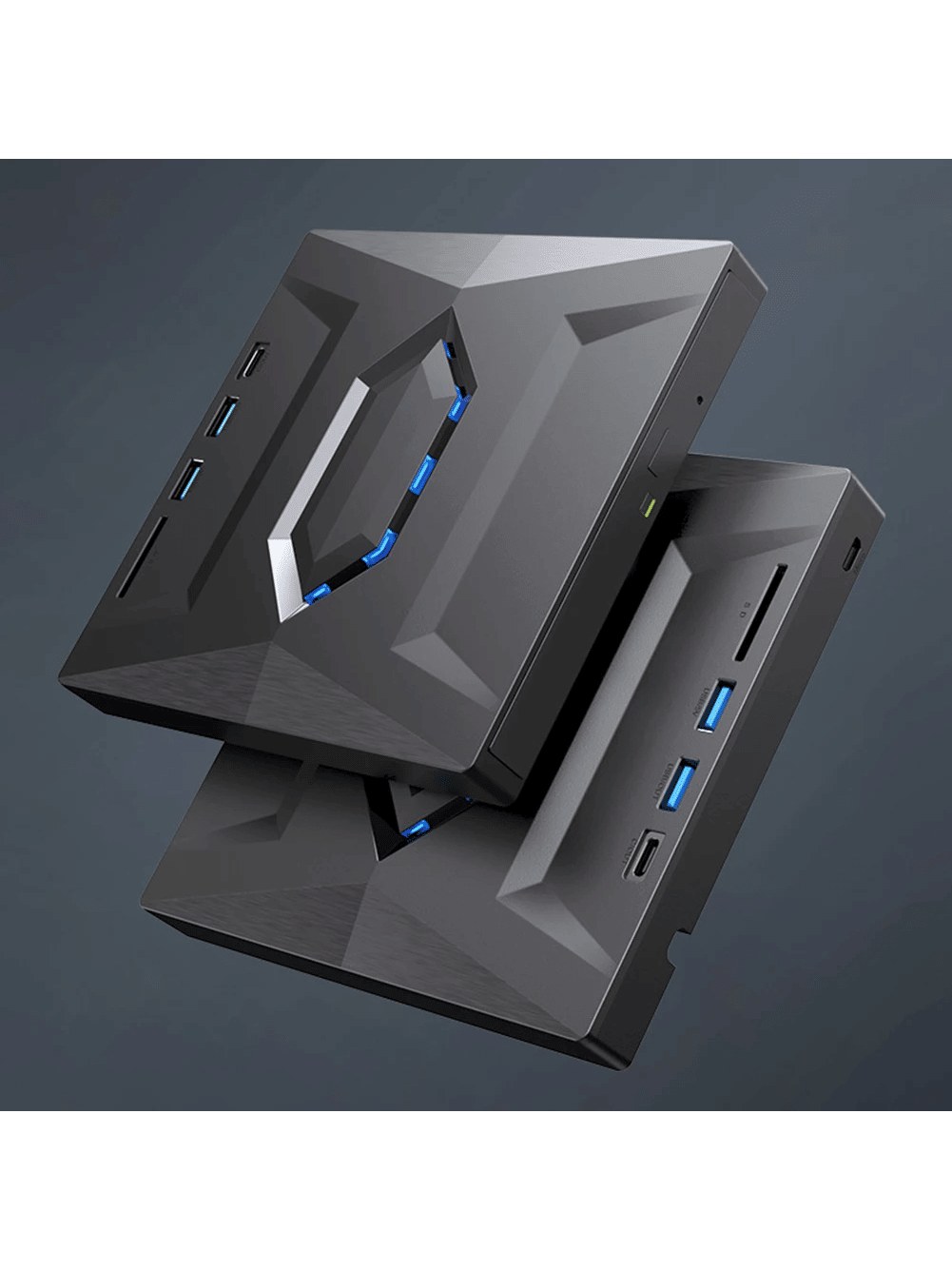 Slim black external USB CD/DVD drive, photo 5