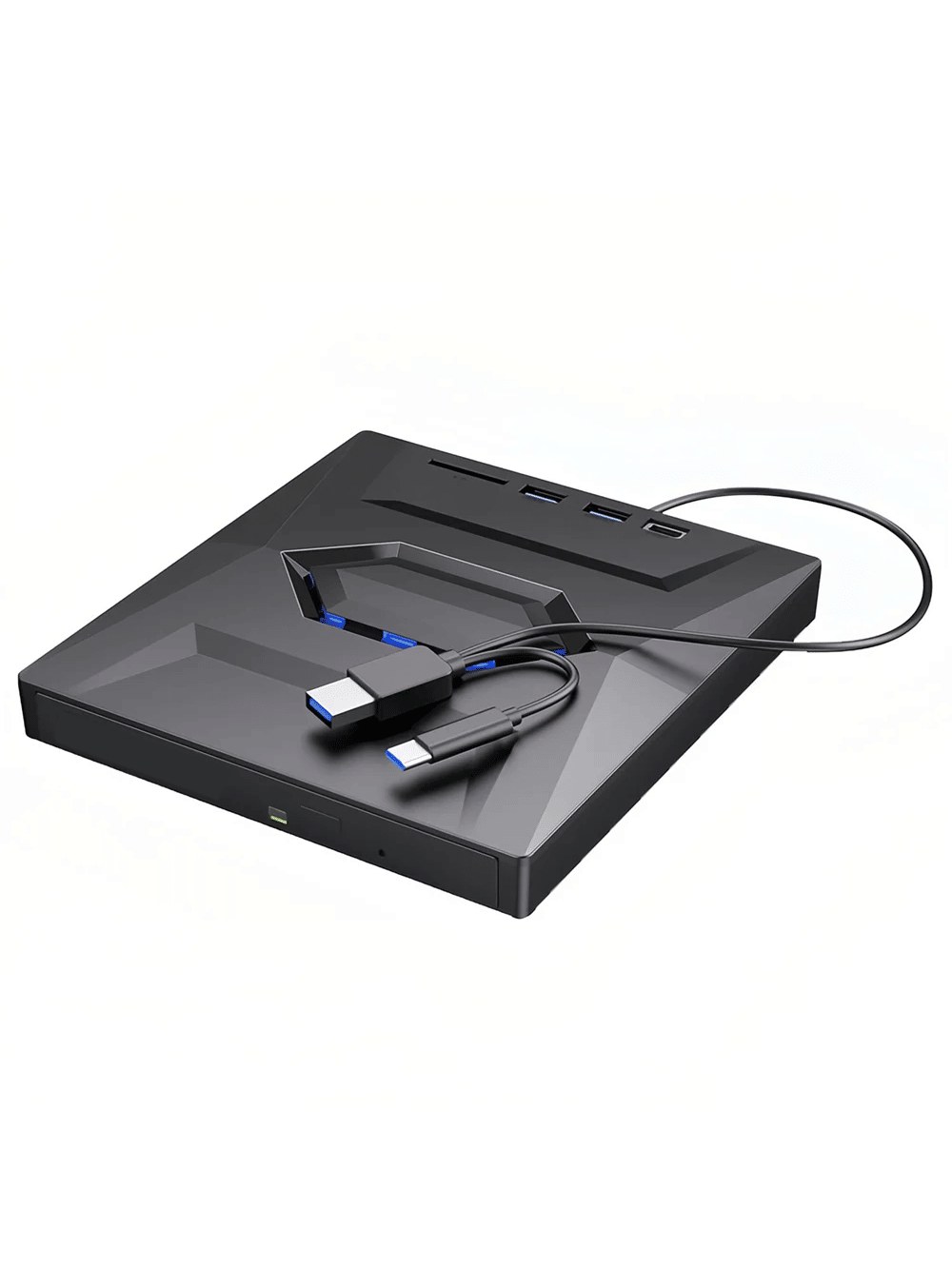 Slim black external USB CD/DVD drive, photo 8