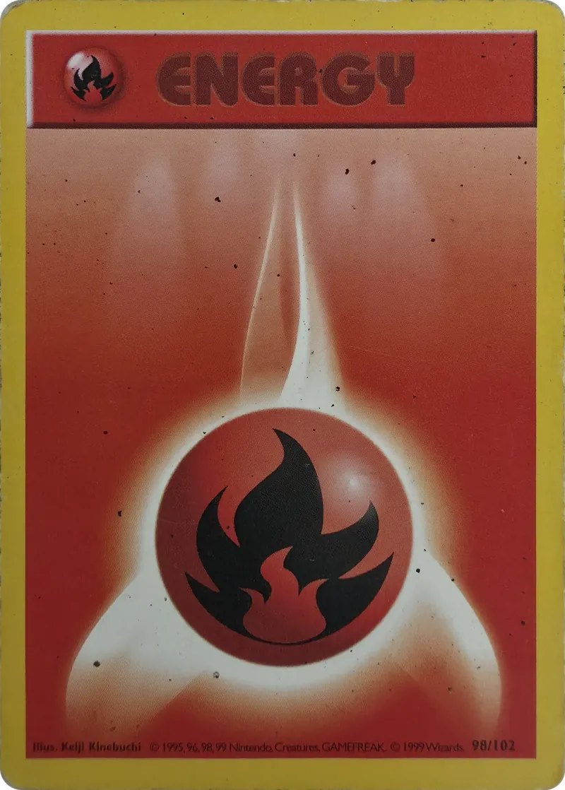 Fire Energy #98/102, front