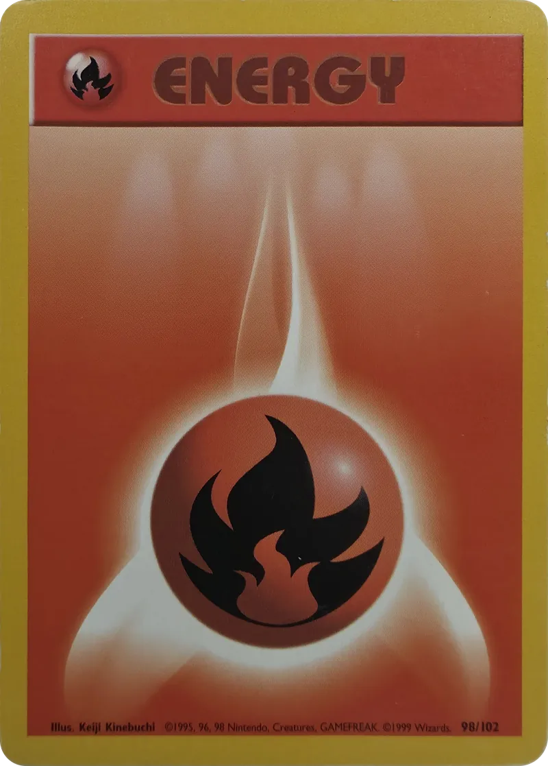 Fire Energy #98/102, front