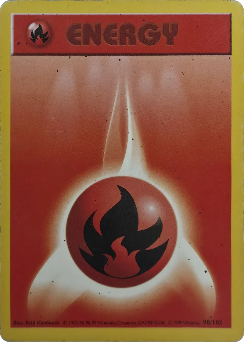 Fire Energy #98/102, front