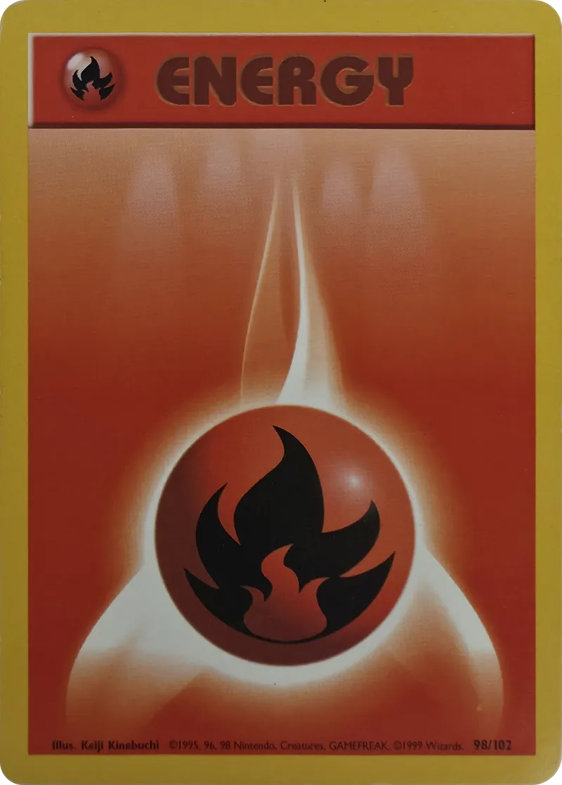 Fire Energy #98/102, front