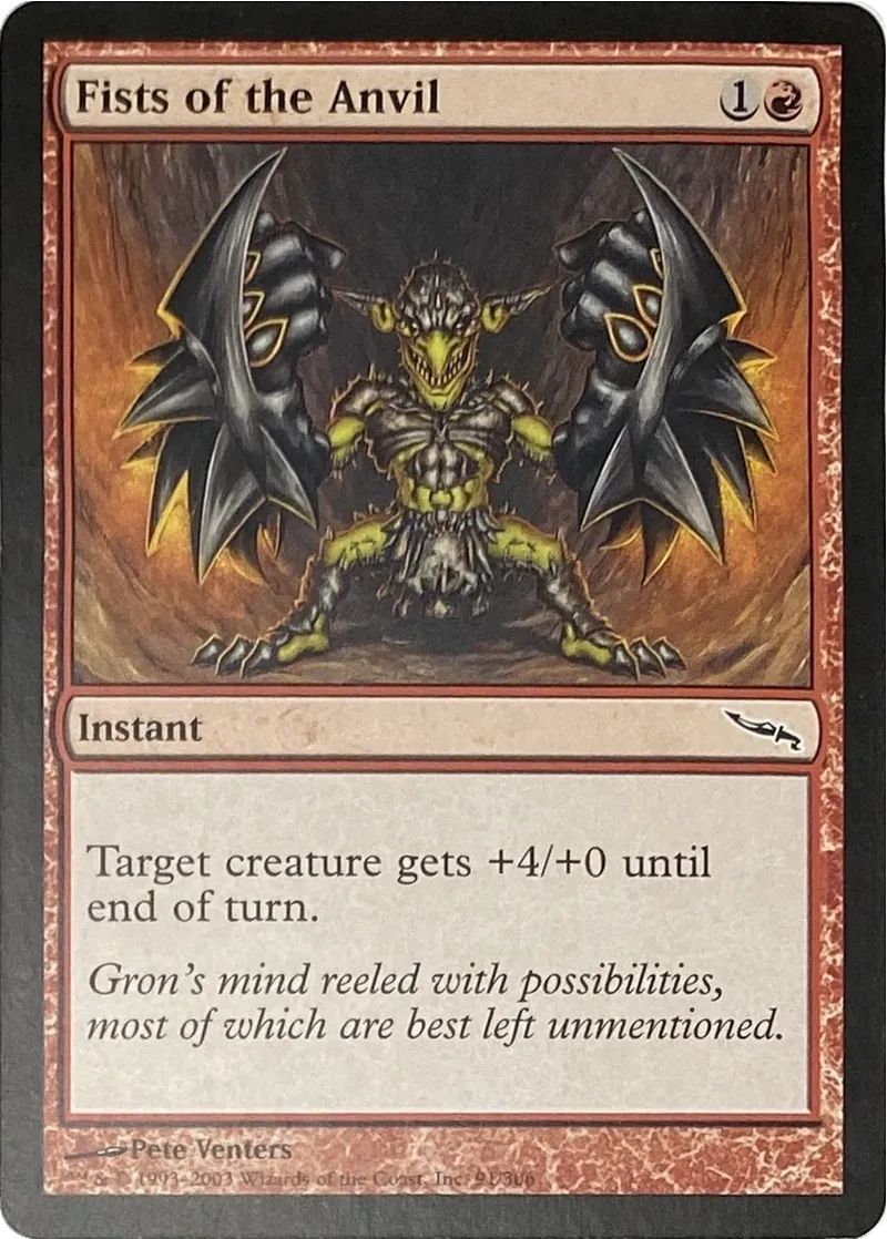 2003 Magic: The Gathering Mirrodin Fists of the Anvil #91/306 Common front