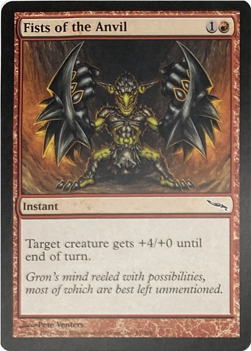 2003 Magic: The Gathering Mirrodin Fists of the Anvil #91/306 Common front