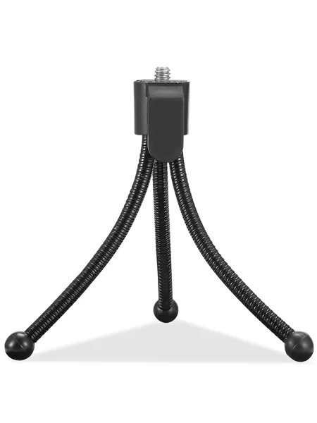 Black flexible mini tripod with bendable legs, photo 5