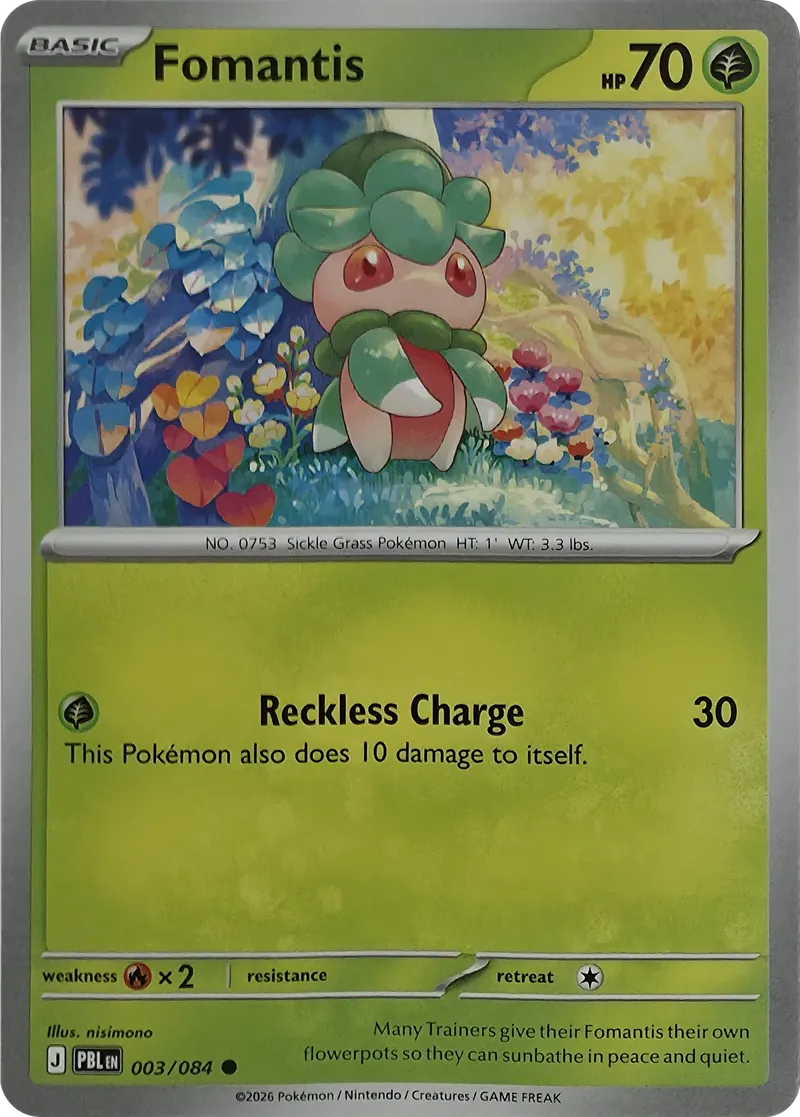 Fomantis #003/084, front