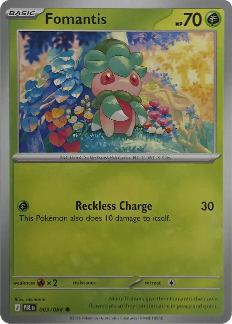 Fomantis #003/084, front