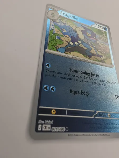 2026 Pokemon Chaos Rising Frogadier #021/086 Reverse Holo Common photo 3