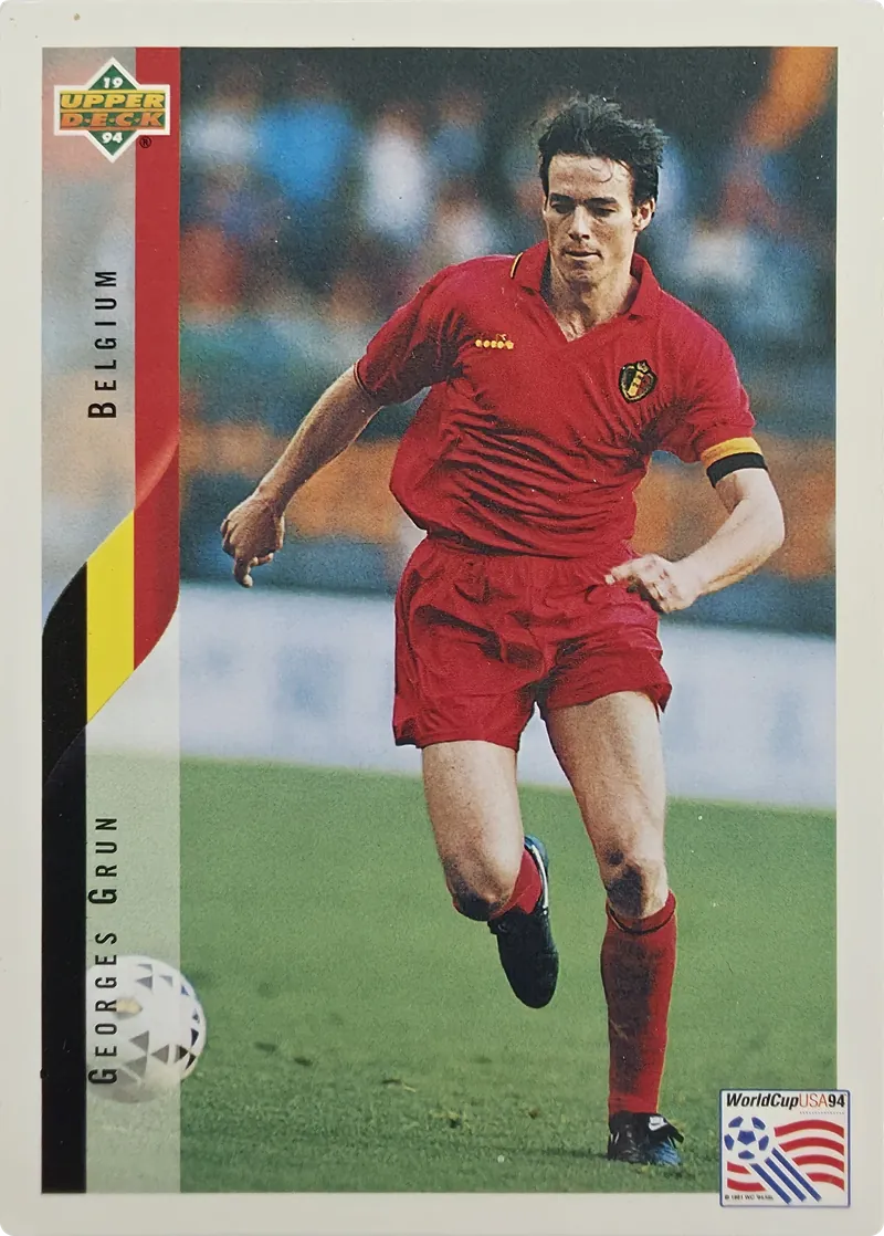 1994 Upper Deck World Cup English/Spanish Georges Grun #103 Belgium front