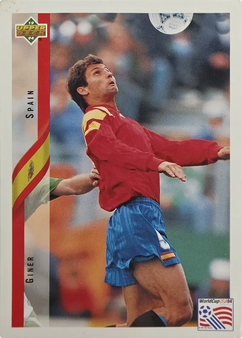 1994 Upper Deck World Cup English/Spanish Giner #194 Spain front