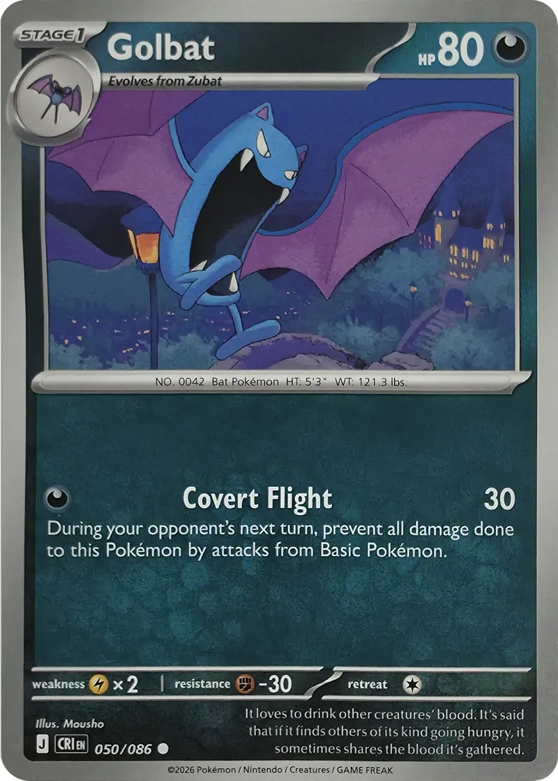 Golbat #050/086, front
