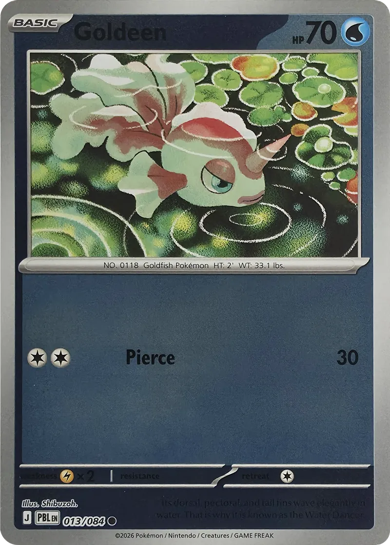 Goldeen #013/084, front