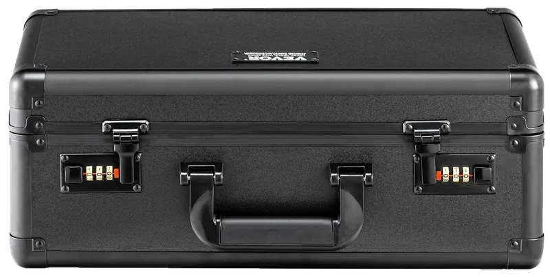 Graded Card Carrying Case, 4-Slot, Combination Lock, Foam Dividers, photo 1