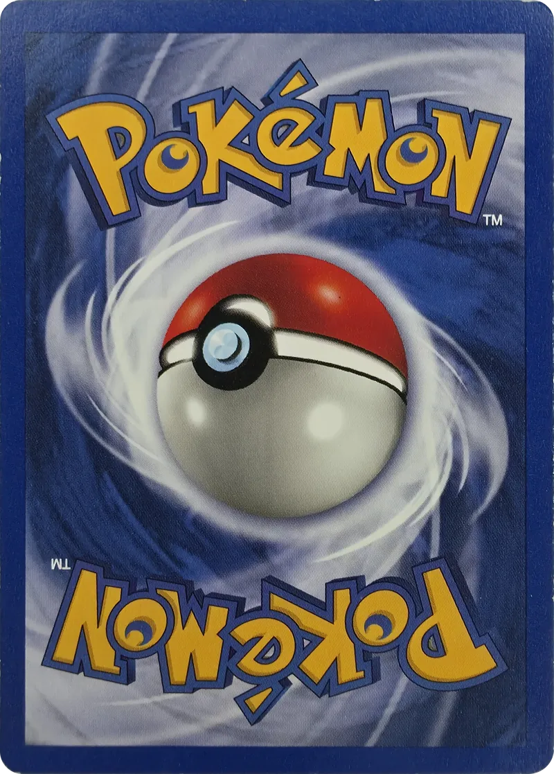 1999 Pokemon Base Set Grass Energy #99/102 Unlimited, back