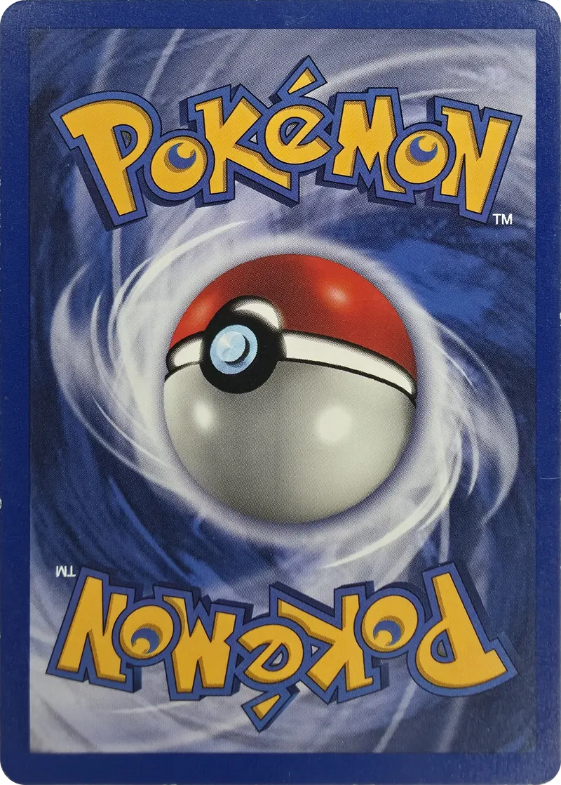 1999 Pokemon Base Set Grass Energy #99/102 Unlimited, back
