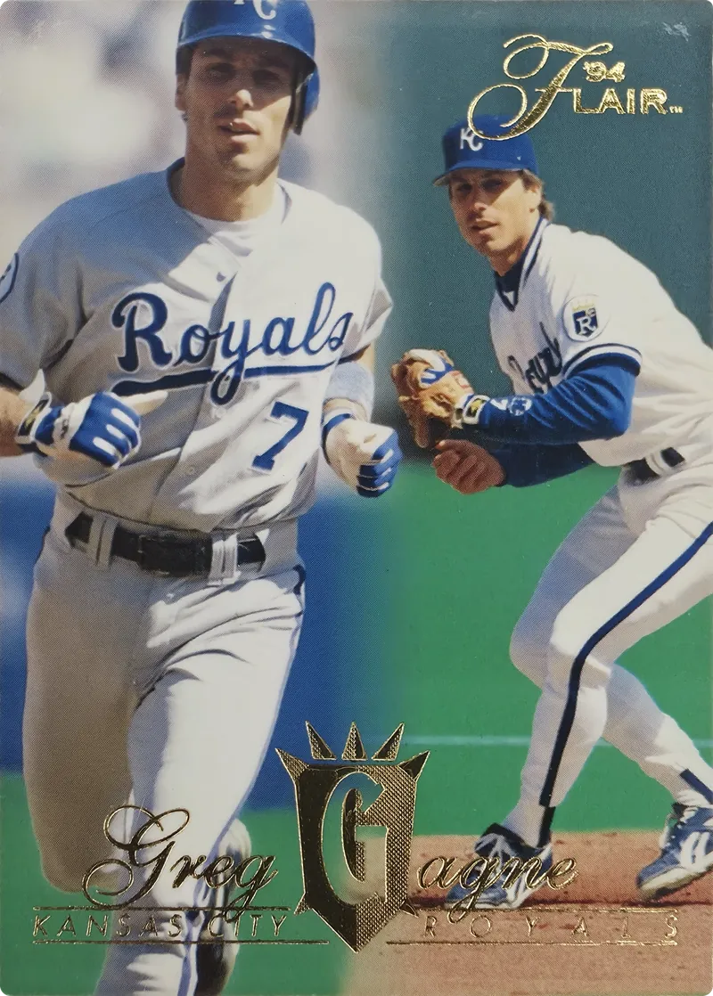 1994 Flair Greg Gagne #57 Kansas City Royals front