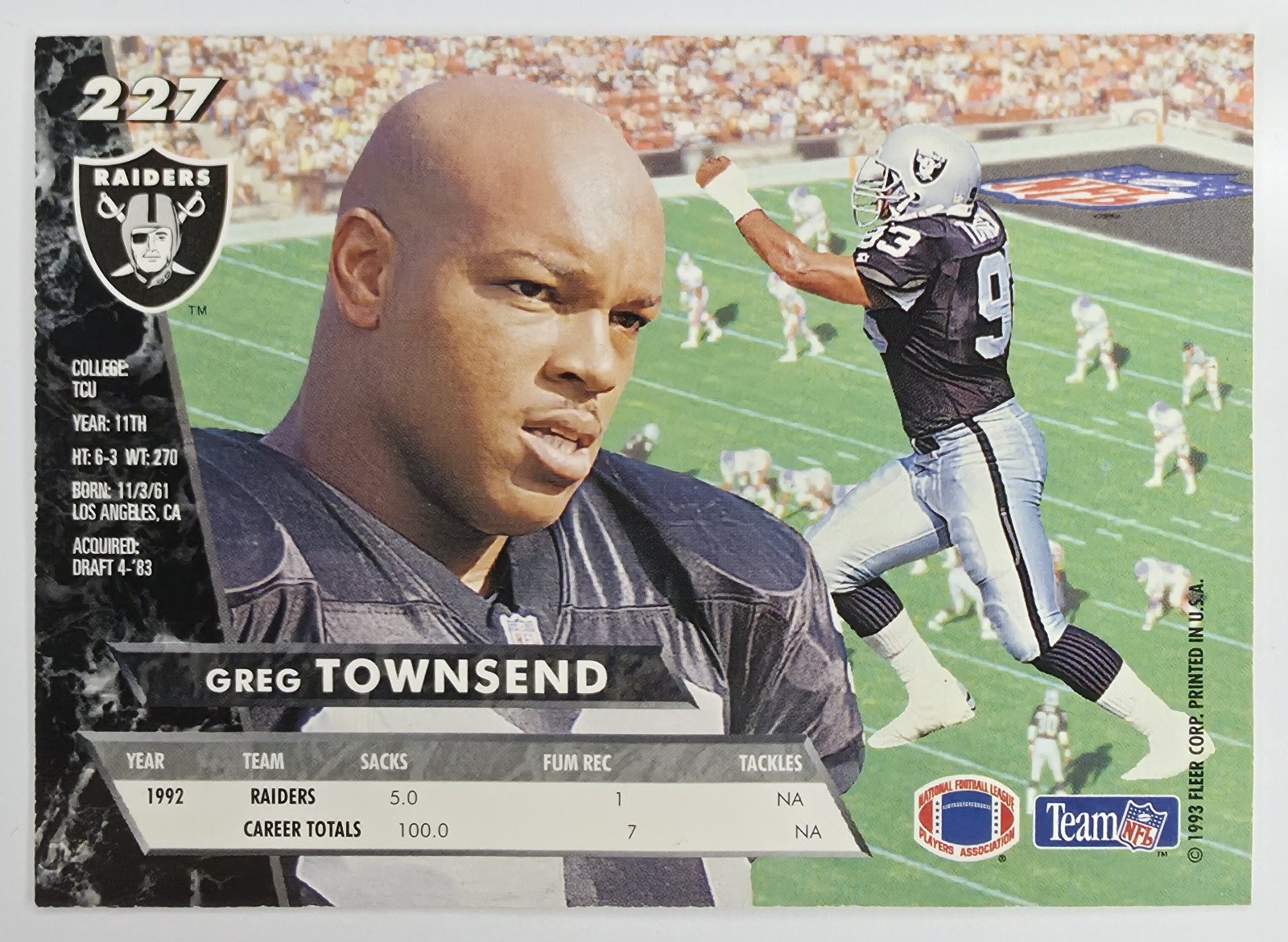 Greg Townsend back