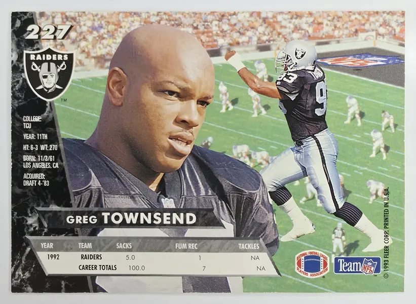 Greg Townsend back
