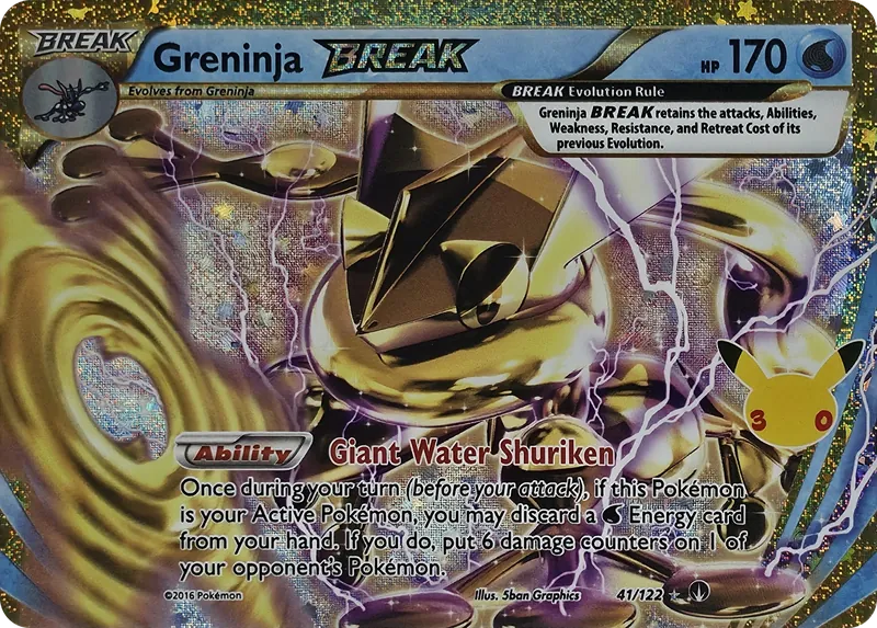 2026 Pokemon 30th Celebration Greninja BREAK #41/122 Holo Rare front