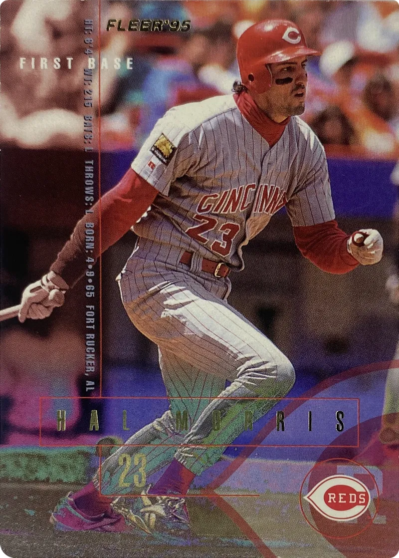 1995 Fleer Hal Morris #442 Cincinnati Reds front