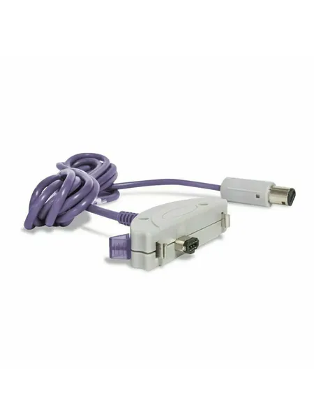 Coiled purple handheld to cube console link cable, photo 6