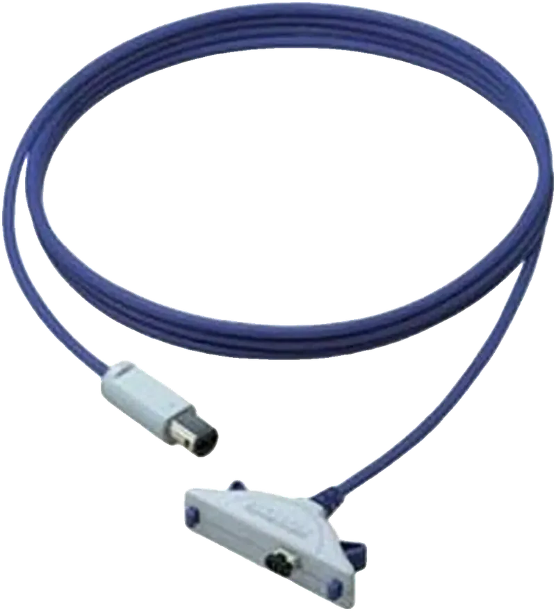 Coiled purple handheld to cube console link cable, photo 1